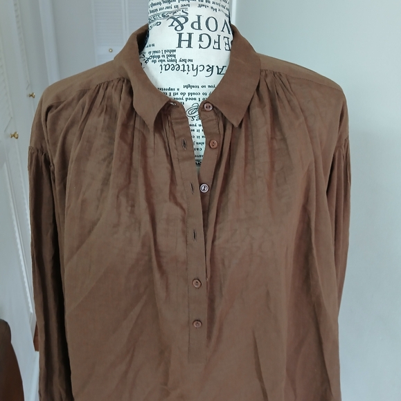 Nili‎ Lotan Miles Tunic Shirt Top Oversized Long Sleeve - Picture 3 of 8